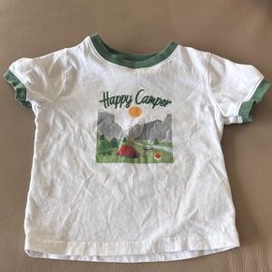 Janie and Jack Happy Camper Tee - White and Green